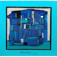 Anwar Maqsood, 24 x 24 Inch, Acrylic on Canvas, AC-AWM-133